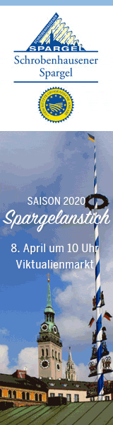 Schrobenhausener Spargel lädt ein zur Eröffnung der Spargelsaison auf dem Münchner Viktualienmarkt am 08.04.2020